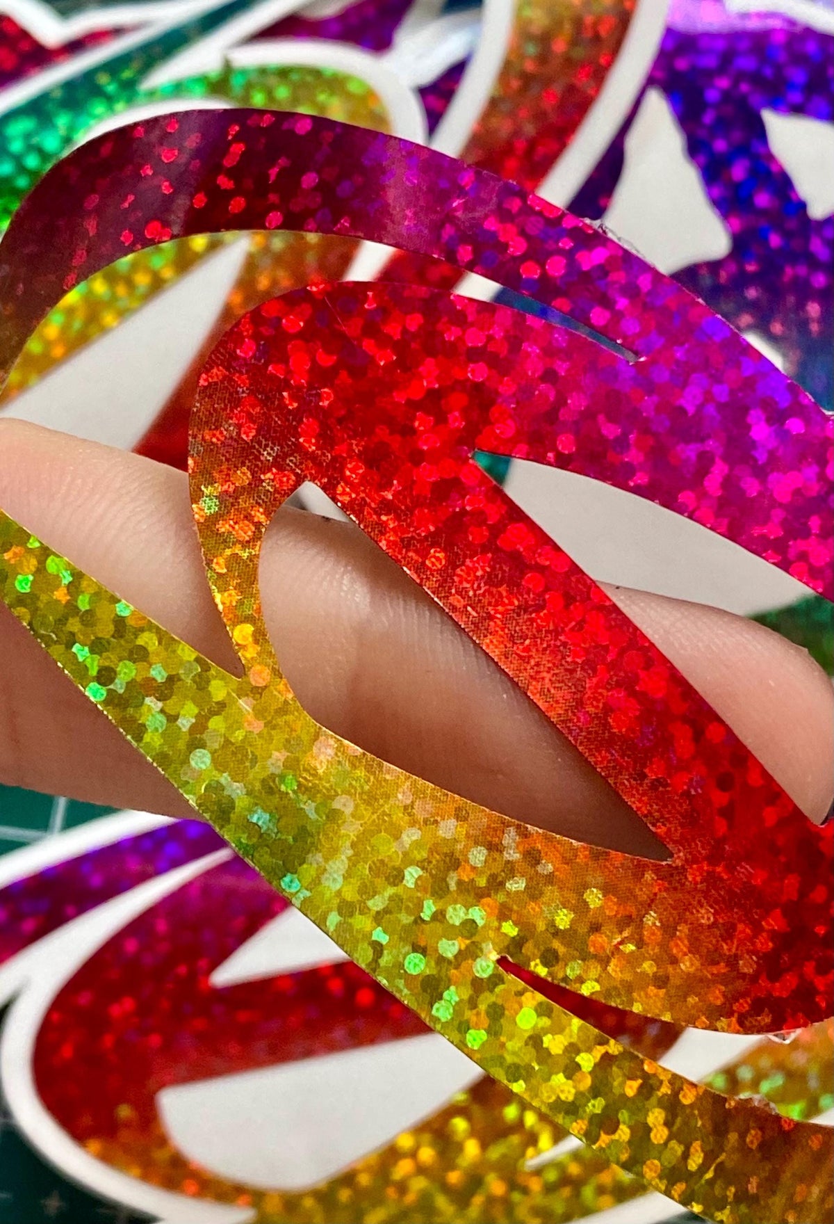 ATEEZ Decal sticker Aufkleber, Regenbogen Holo-Effekt