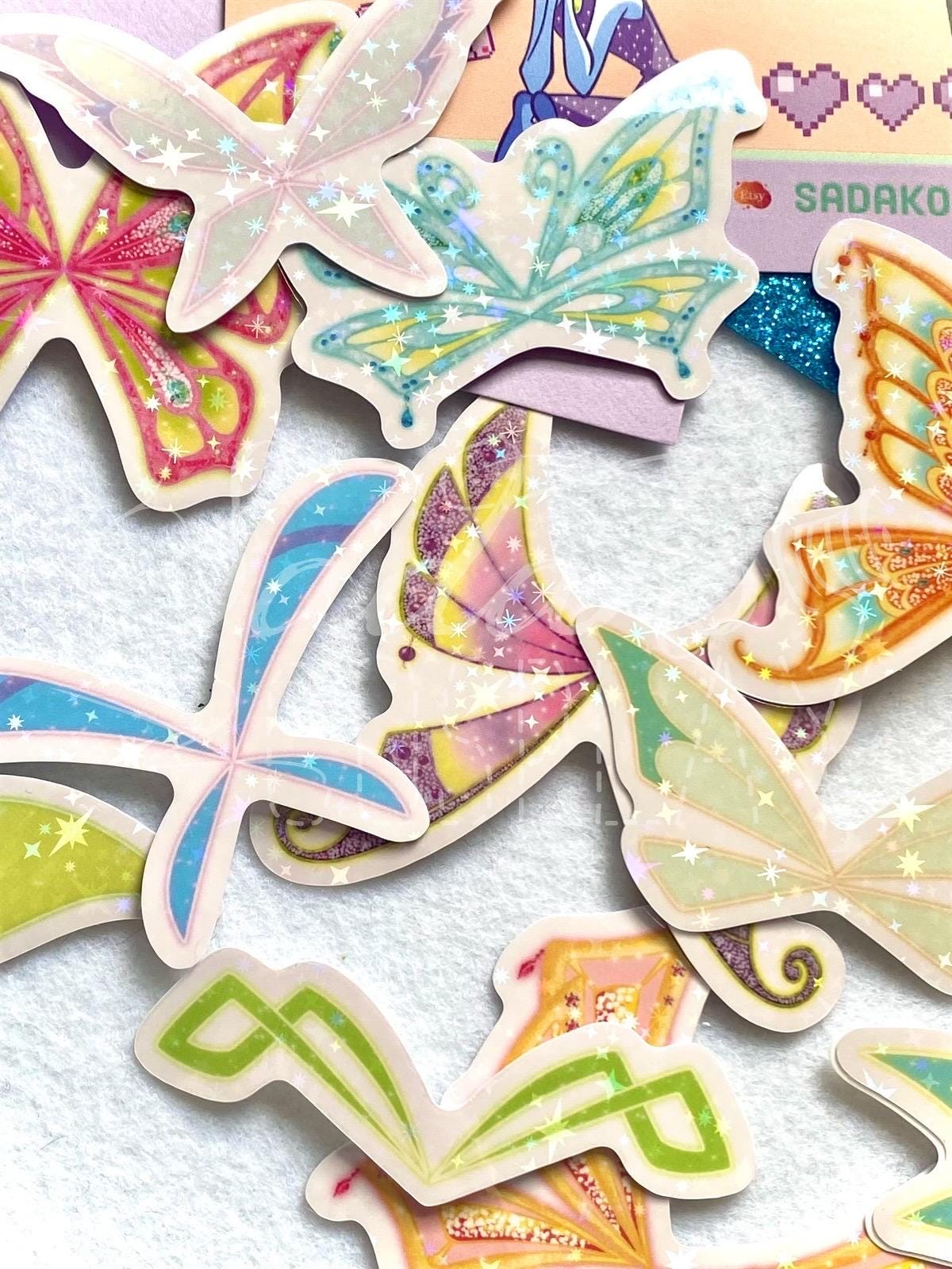 Winx Club Feenflügel Glitzer-Sticker - Magic Winx / Charmix Flügel