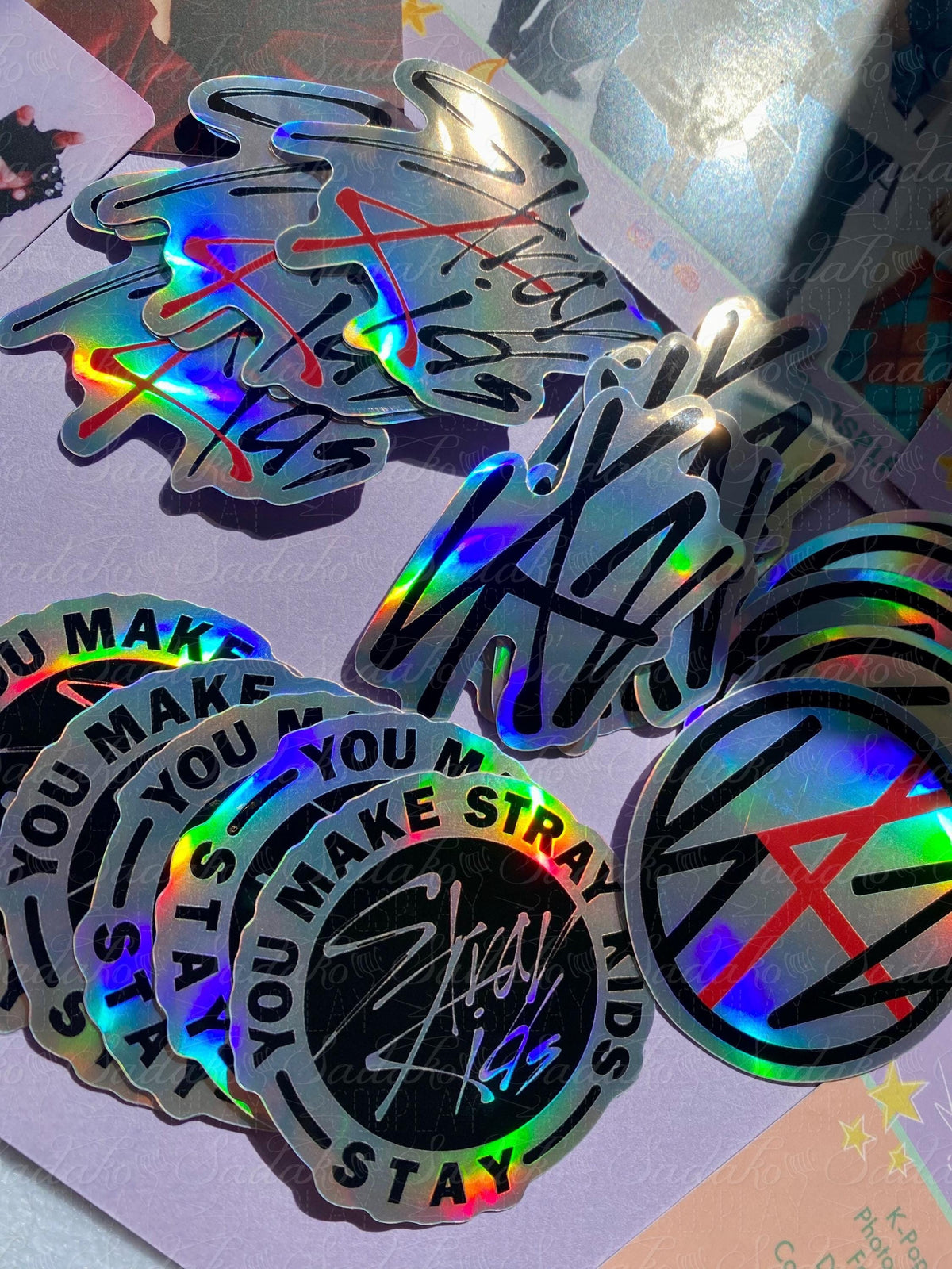 Stray Kids Logo Vinyl Sticker mit Holo-Laser-Effekt