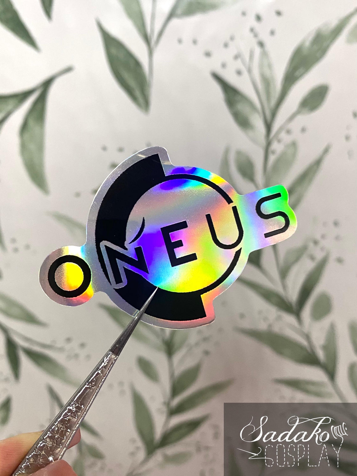 Oneus Logo Vinyl Sticker mit Holo-Laser-Effekt