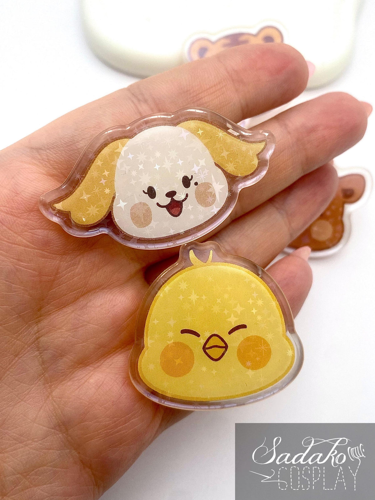 ONEUS Acrylic Pin Button, glitzernder Anstecker für TOMOON und K-Pop Fans