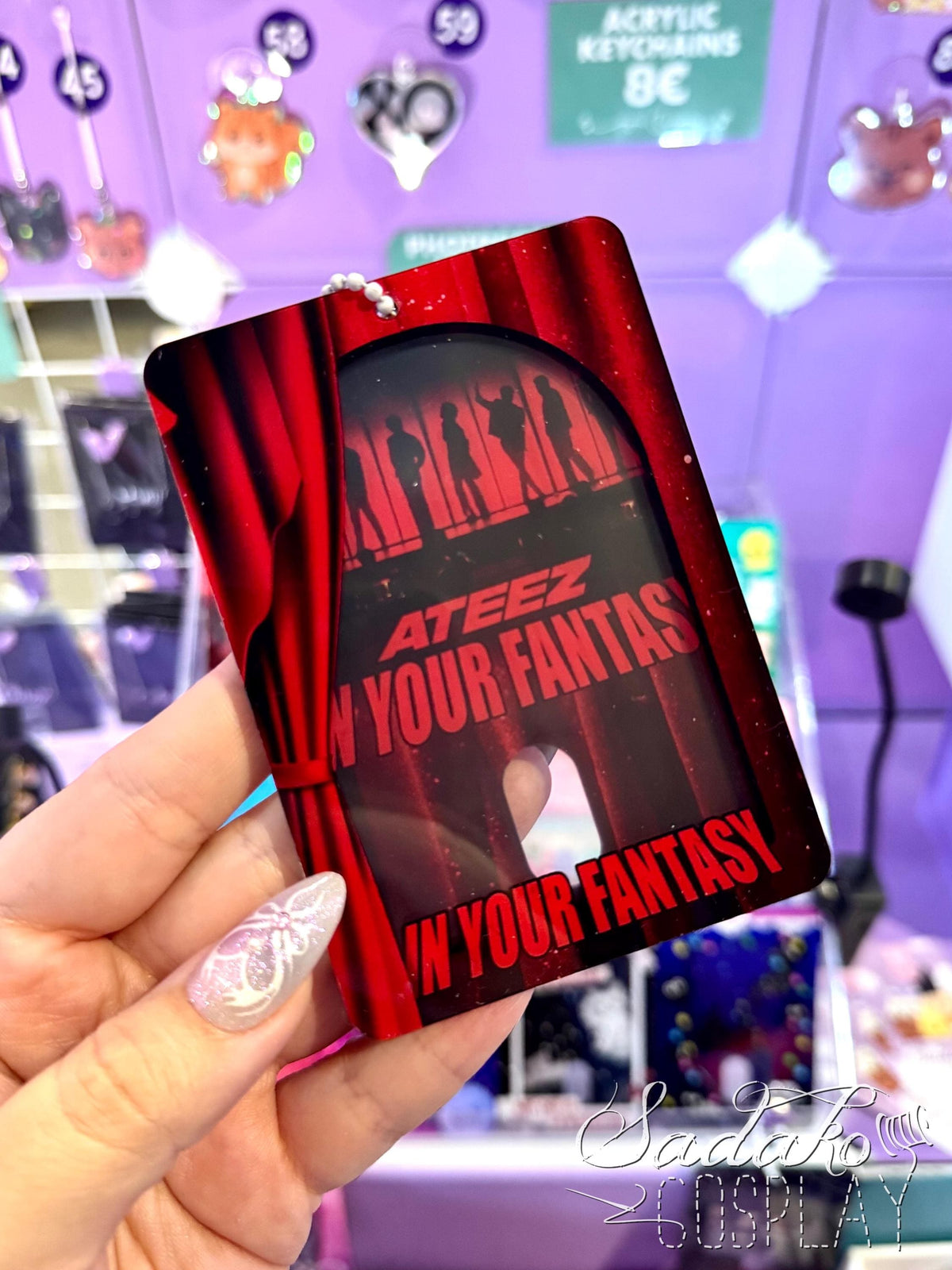 ATEEZ In your Fantasy Photocard Holder, Atiny K-Pop Fotokarten Halter Acryl