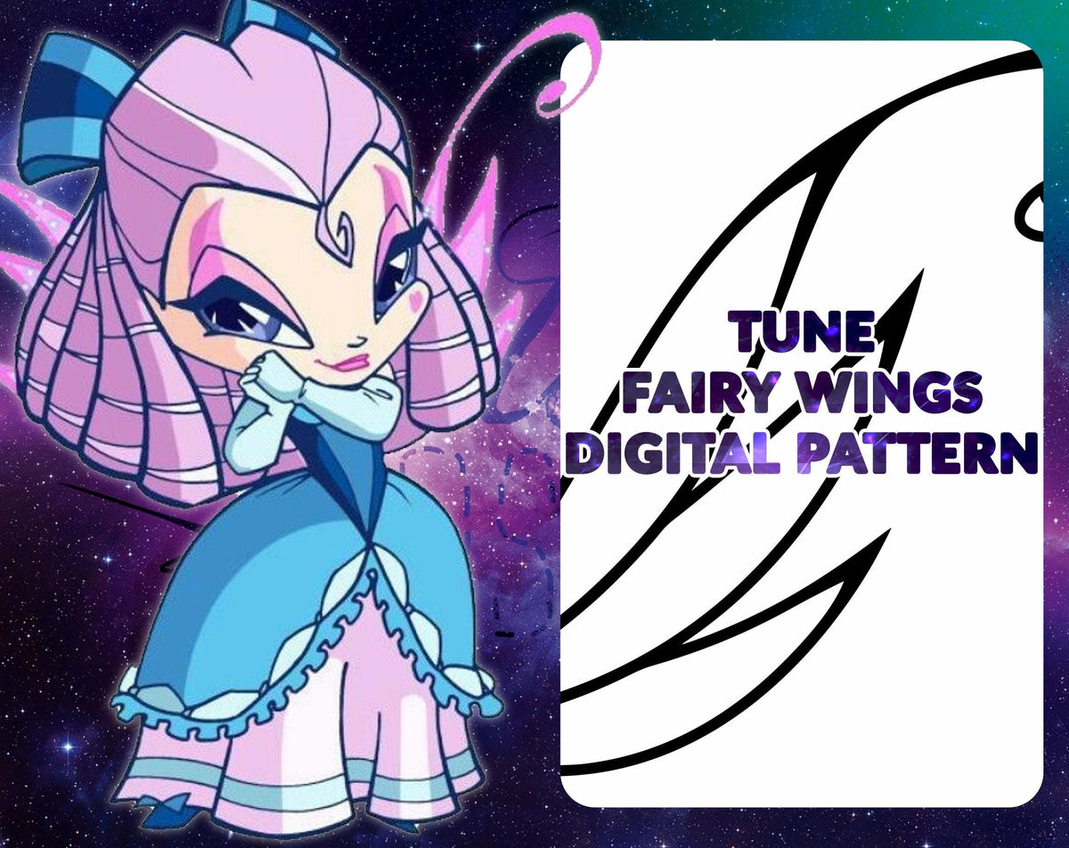DIGITAL PATTERN - Tune Pixie Flügel (Winx Club) - Cosplay, Kostüm, A4 & US Letter