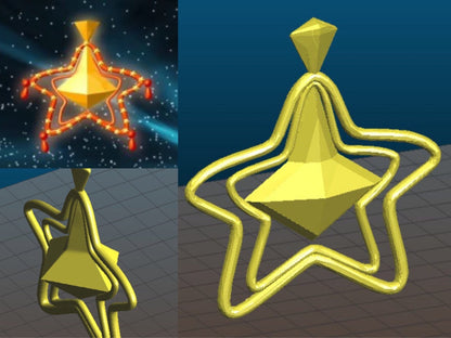 Digitaler Artikel 3D MODEL - Stella Enchantix Feen-Staub (Winx Club) - Cosplay, Kostüm. Fee der Sonne