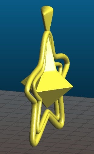 Digitaler Artikel 3D MODEL - Stella Enchantix Feen-Staub (Winx Club) - Cosplay, Kostüm. Fee der Sonne