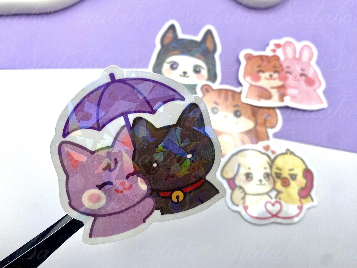 Don't fck with JJOONGrami - Hongjoong Aniteez Vinyl holographische Sticker