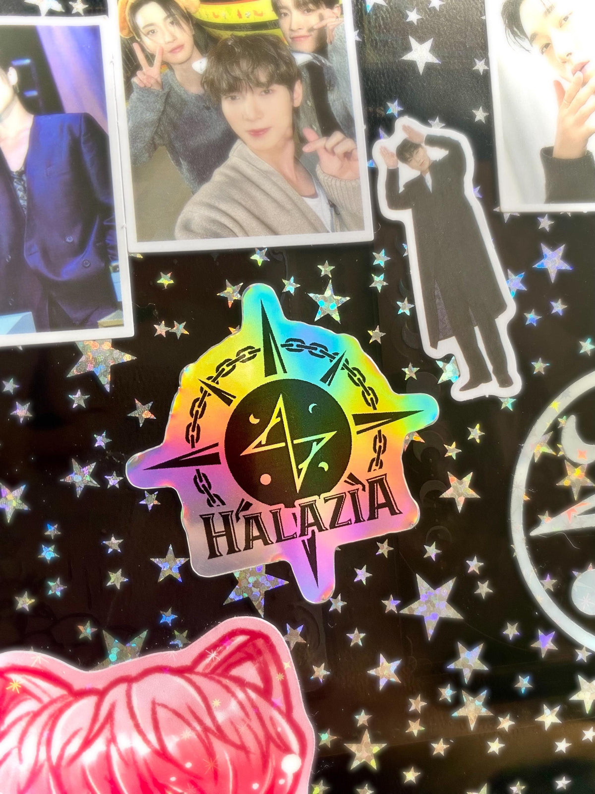ATEEZ Logo & Song Vinyl Sticker mit Holo-Laser-Effekt