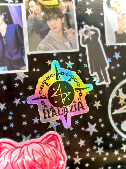 ATEEZ Logo & Song Vinyl Sticker mit Holo-Laser-Effekt