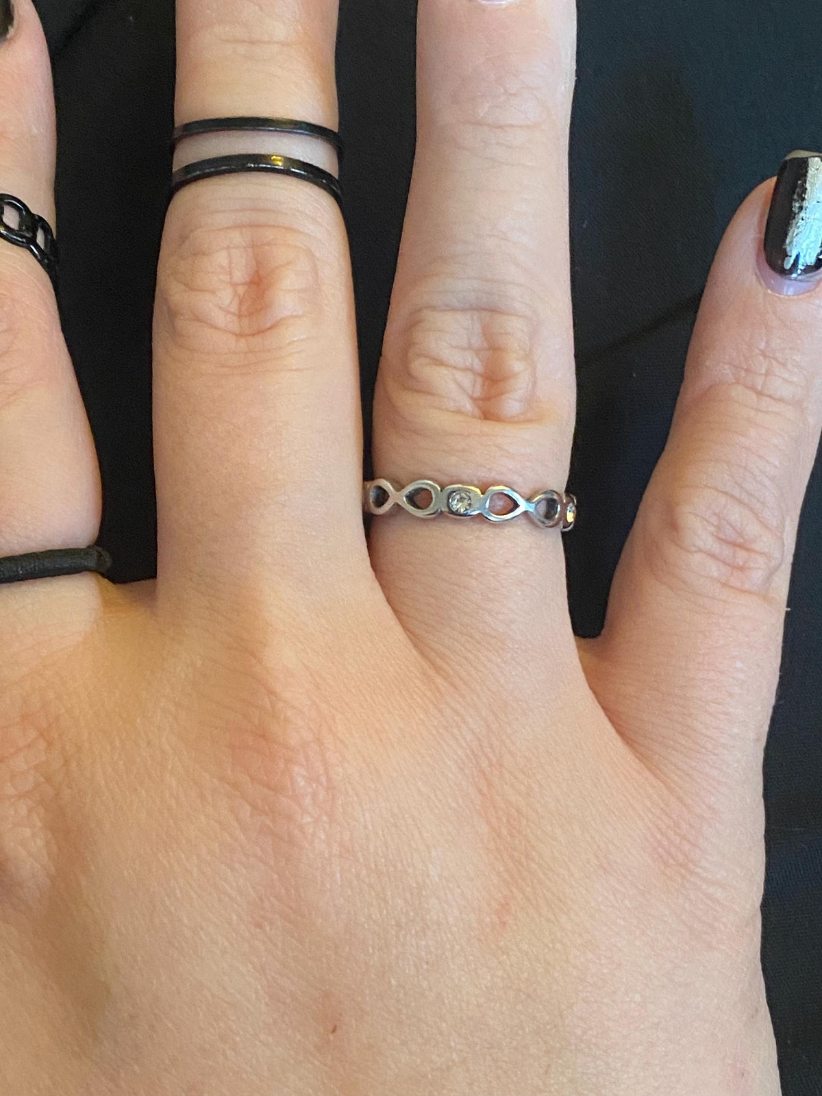 B-Ware! ATEEZ 8 makes 1 Team - Infinity Ring mit Schmucksteinen