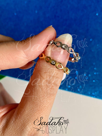 B-Ware! ATEEZ 8 makes 1 Team - Infinity Ring mit Schmucksteinen