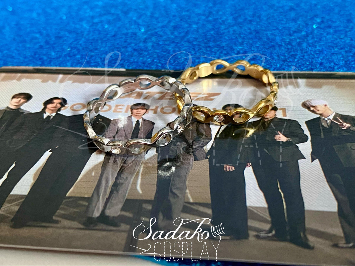 B-Ware! ATEEZ 8 makes 1 Team - Infinity Ring mit Schmucksteinen