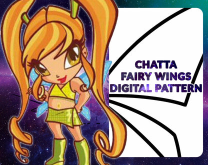 DIGITAL PATTERN - Chatta Pixie Flügel (Winx Club) - Cosplay, Kostüm, A4 & US Letter