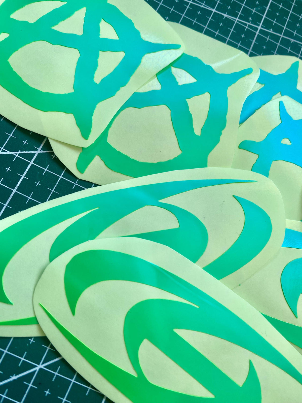 ATEEZ Decal sticker Aufkleber, grün jelly Pastell matt