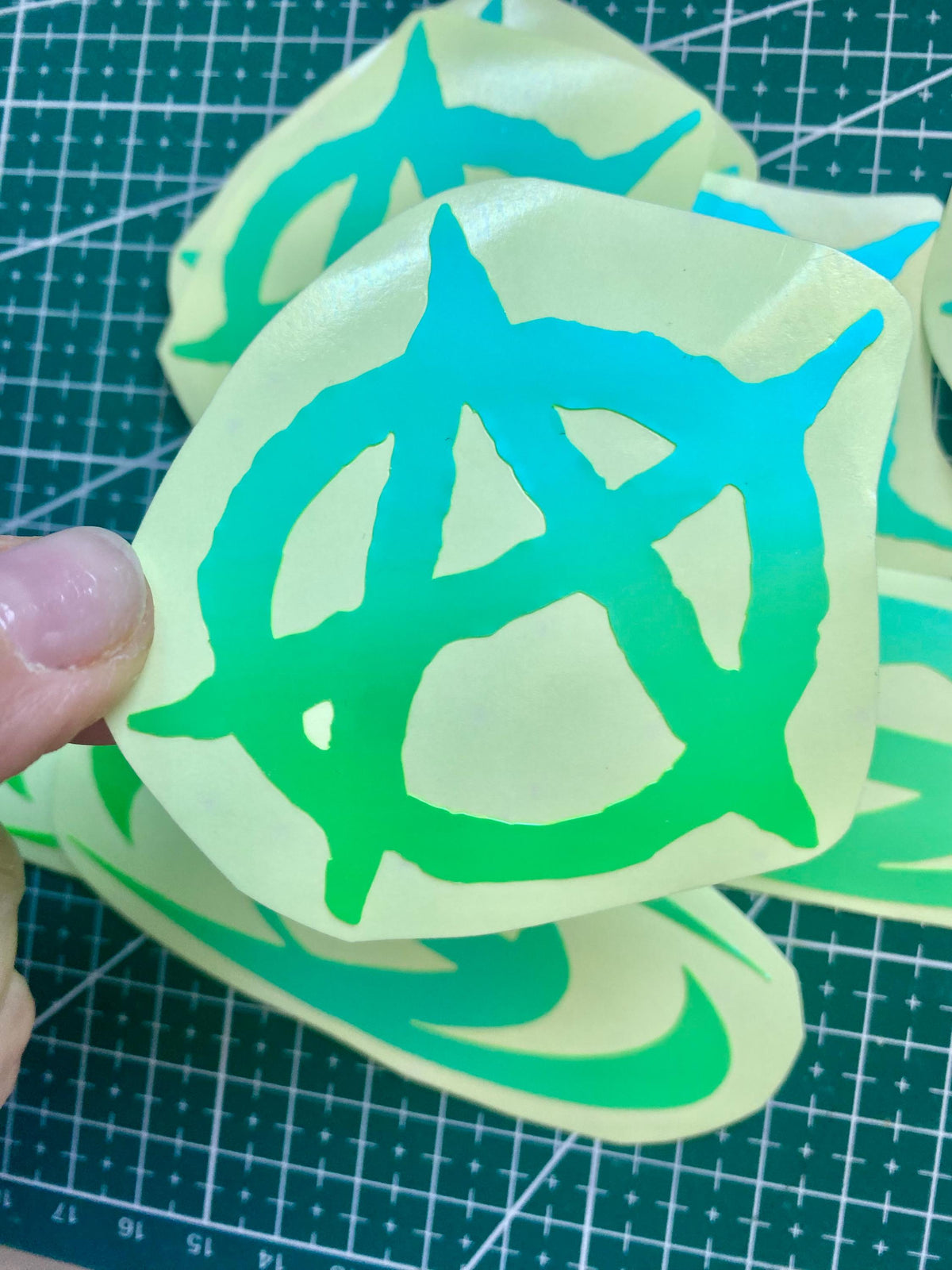 ATEEZ Decal sticker Aufkleber, grün jelly Pastell matt
