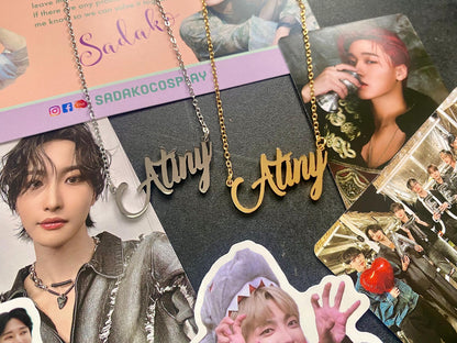 ATEEZ "Atiny" Edelstahl Halskette in gold oder silber