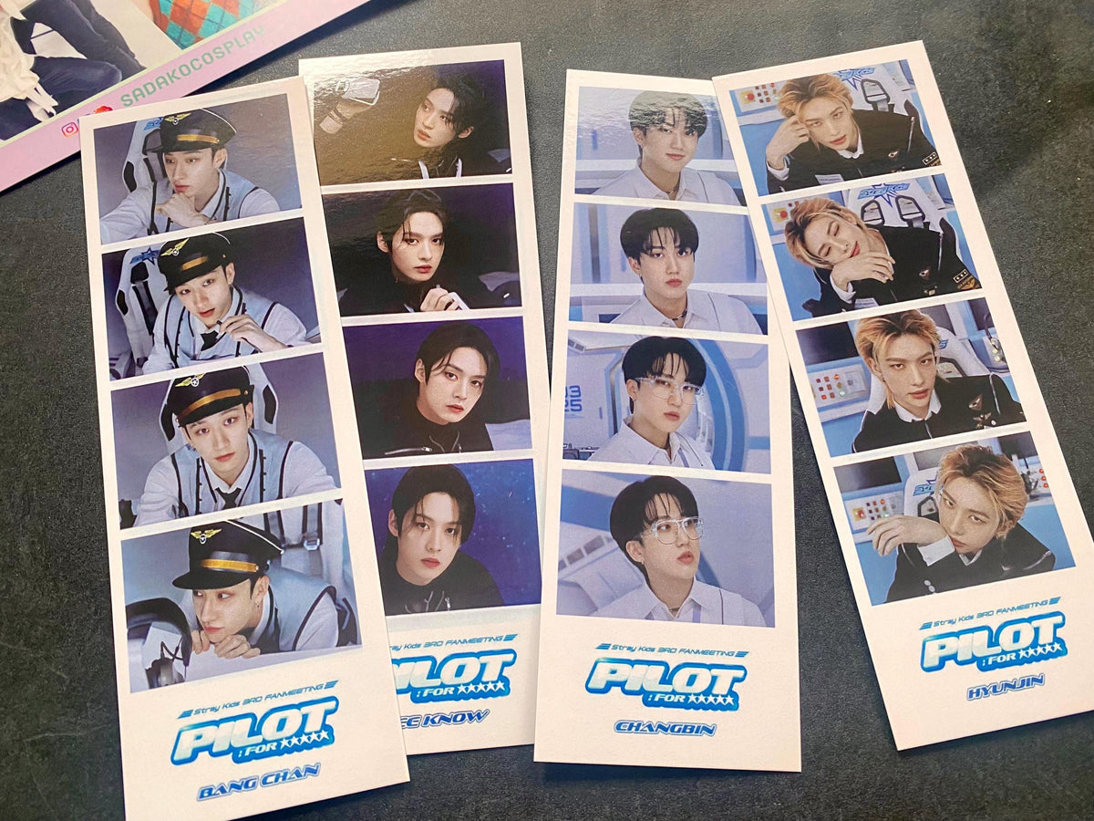 Stray Kids Photostrip Lesezeichen – Doppelseitiger Kunstdruck