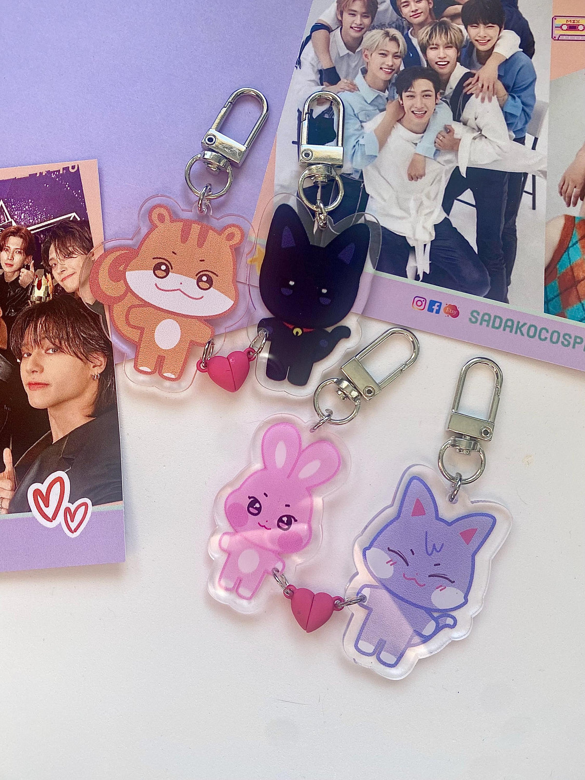 ATEEZ Aniteez Magnet Keychain