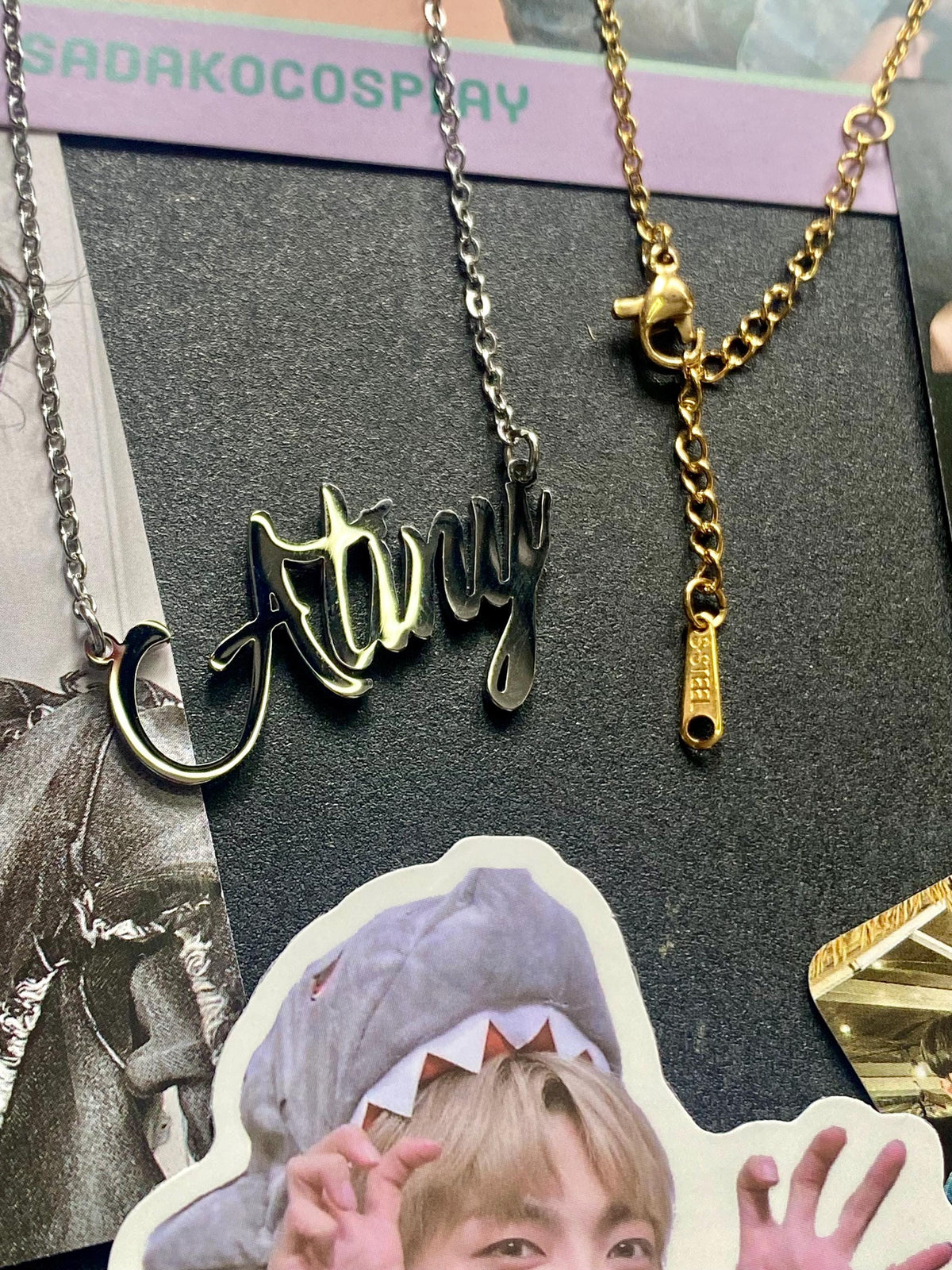 ATEEZ "Atiny" Edelstahl Halskette in gold oder silber