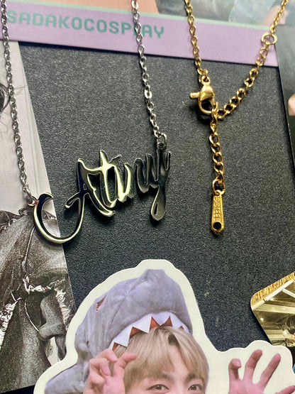 ATEEZ "Atiny" Edelstahl Halskette in gold oder silber