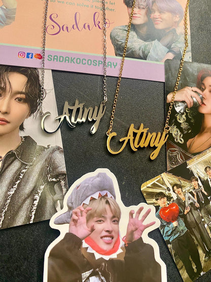 ATEEZ "Atiny" Edelstahl Halskette in gold oder silber