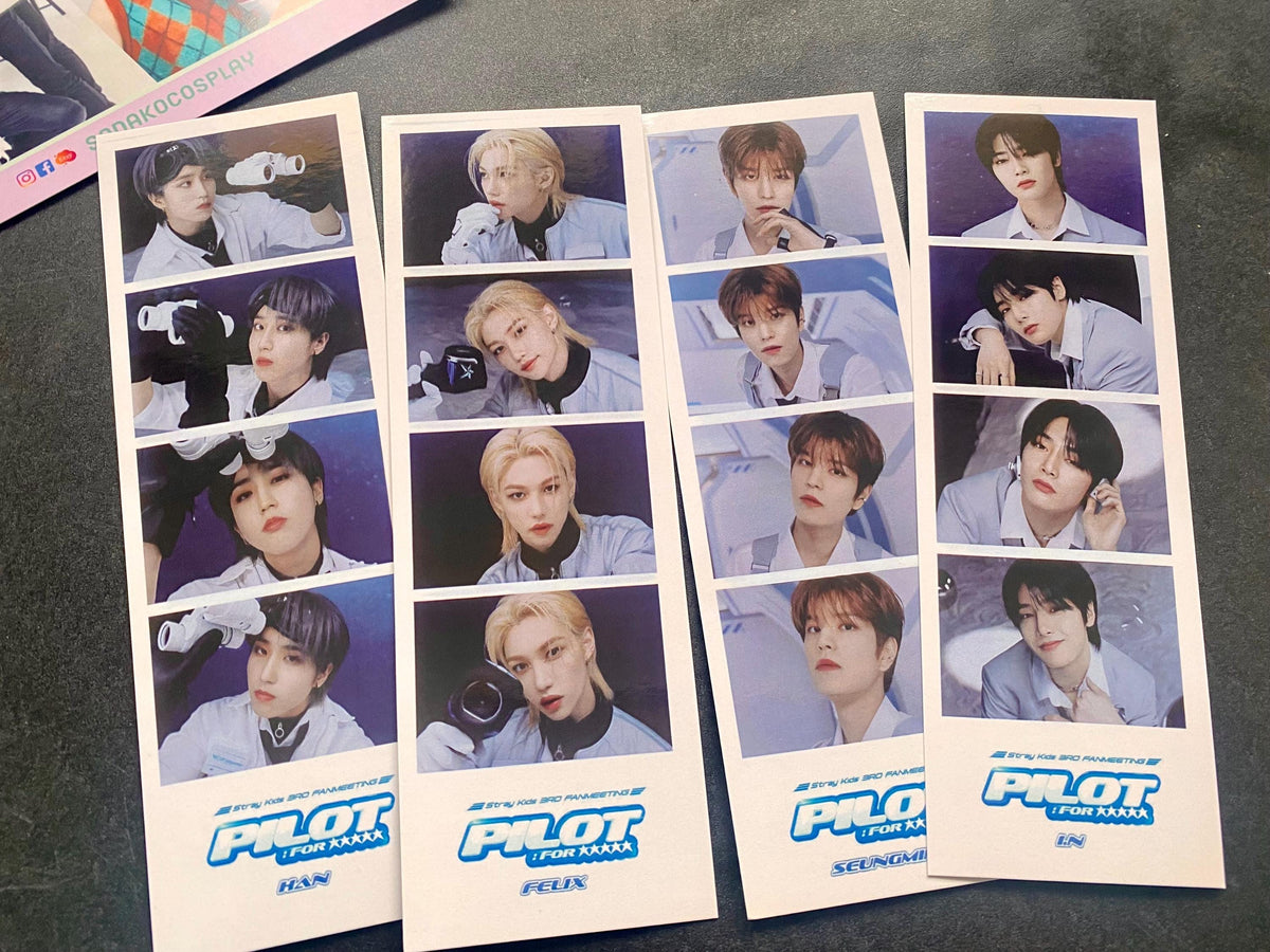 Stray Kids Photostrip Lesezeichen – Doppelseitiger Kunstdruck