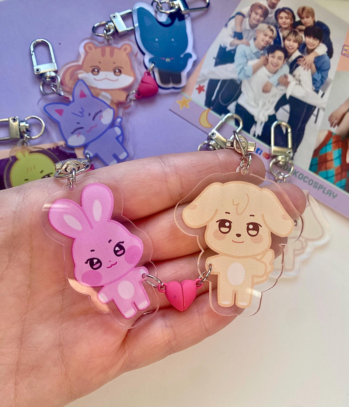ATEEZ Aniteez Magnet Keychain