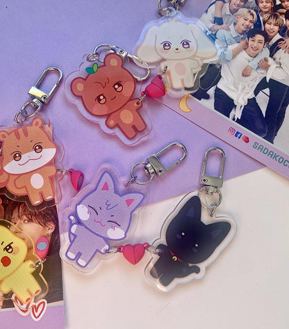 ATEEZ Aniteez Magnet Keychain