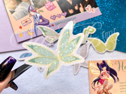 Winx Club Feenflügel Glitzer-Sticker - Magic Winx / Charmix Flügel