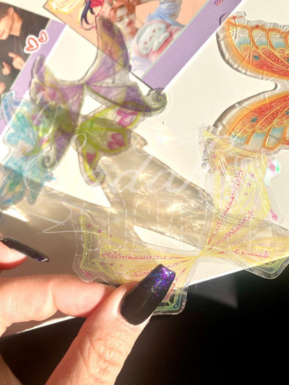 Winx Club Suncatcher, Lichtfänger, Fensteraufkleber - Enchantix Flügel Sticker