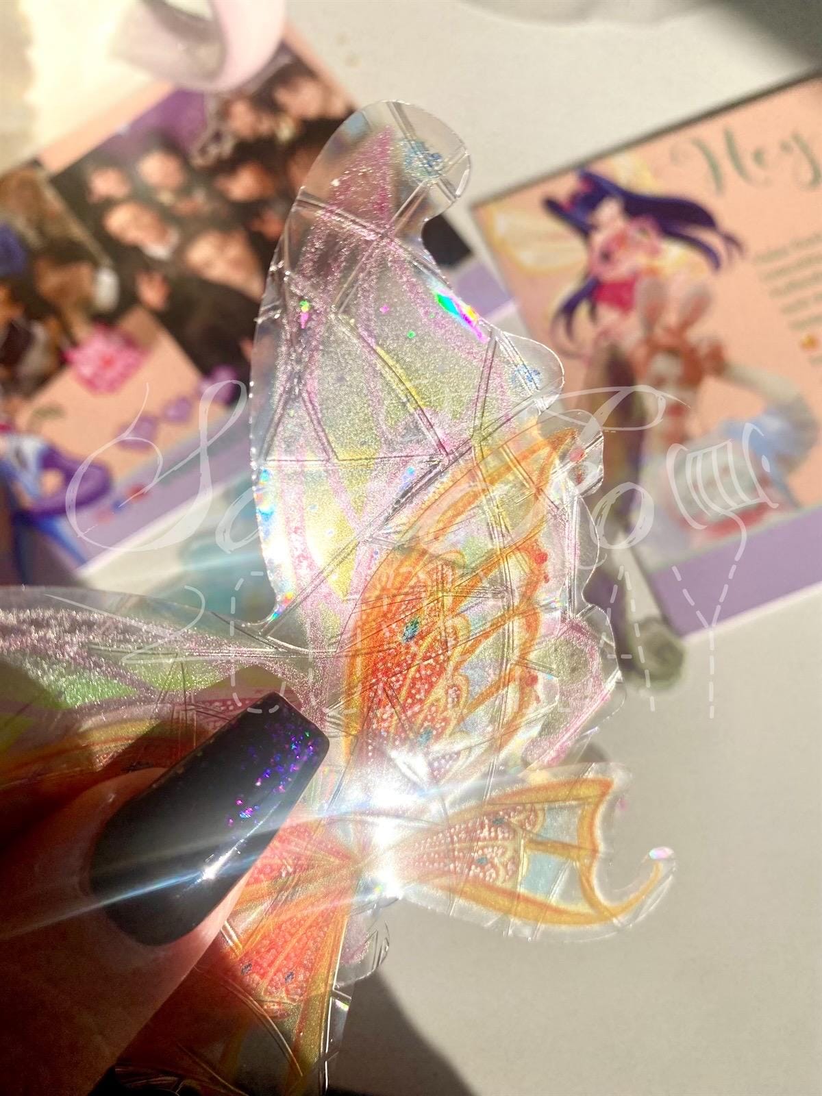 Winx Club Suncatcher, Lichtfänger, Fensteraufkleber - Enchantix Flügel Sticker