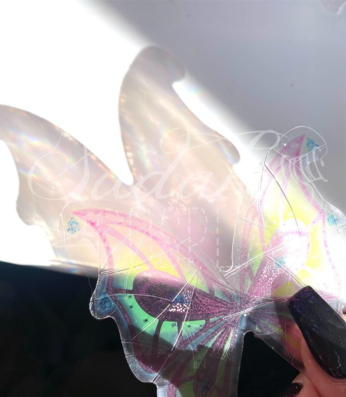 Winx Club Suncatcher, Lichtfänger, Fensteraufkleber - Enchantix Flügel Sticker
