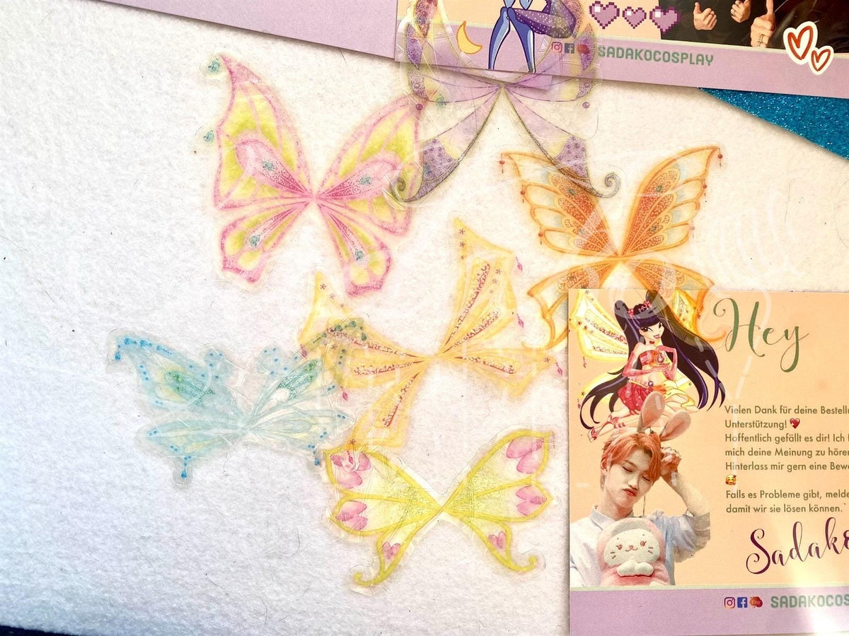 Winx Club Suncatcher, Lichtfänger, Fensteraufkleber - Enchantix Flügel Sticker
