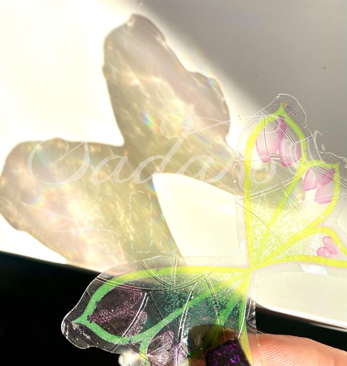 Winx Club Suncatcher, Lichtfänger, Fensteraufkleber - Enchantix Flügel Sticker