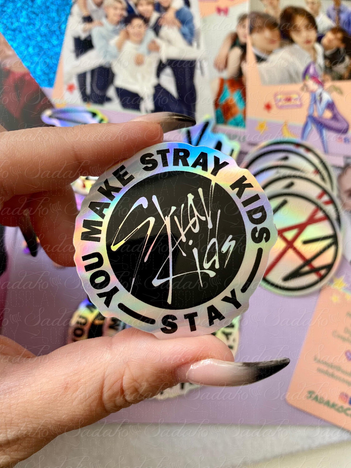 Stray Kids Logo Vinyl Sticker mit Holo-Laser-Effekt