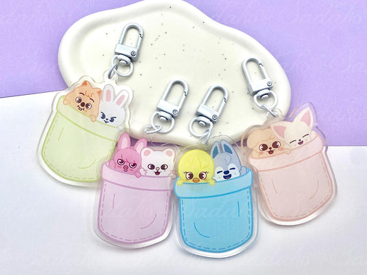 Stray Kids "SKZOO Couple in a pocket" Acrylic Keychain