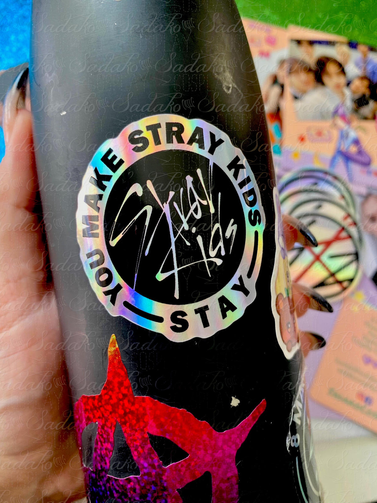 Stray Kids Logo Vinyl Sticker mit Holo-Laser-Effekt