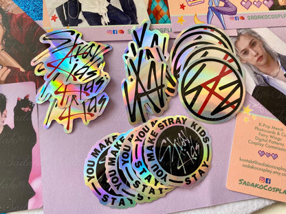 Stray Kids Logo Vinyl Sticker mit Holo-Laser-Effekt