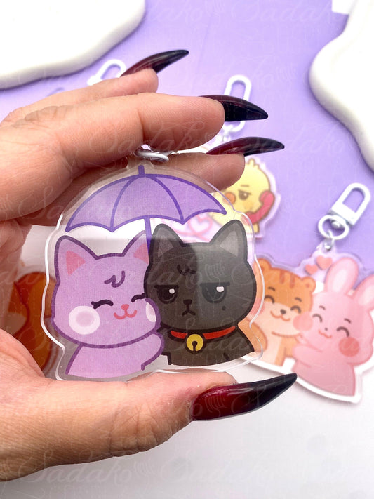 ATEEZ "Woosan" Acrylic Keychain, Wooyoung & San