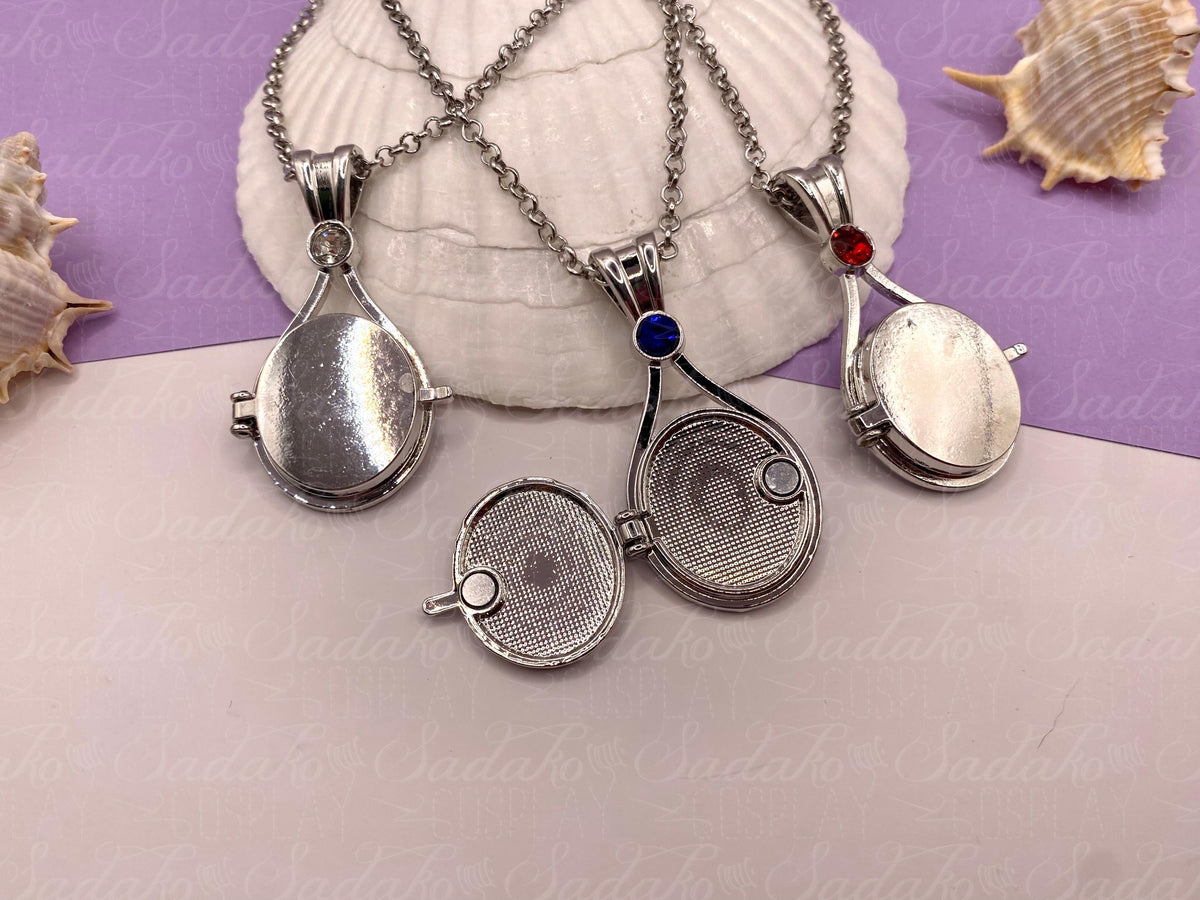 H2o - just add water Meerjungfrauen Amulett, Halskette mit farbigem Stein