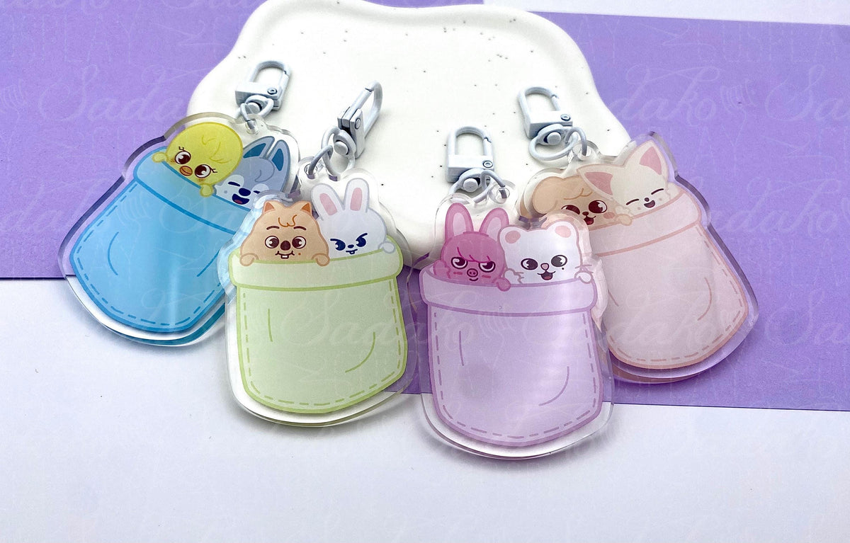 Stray Kids "SKZOO Couple in a pocket" Acrylic Keychain