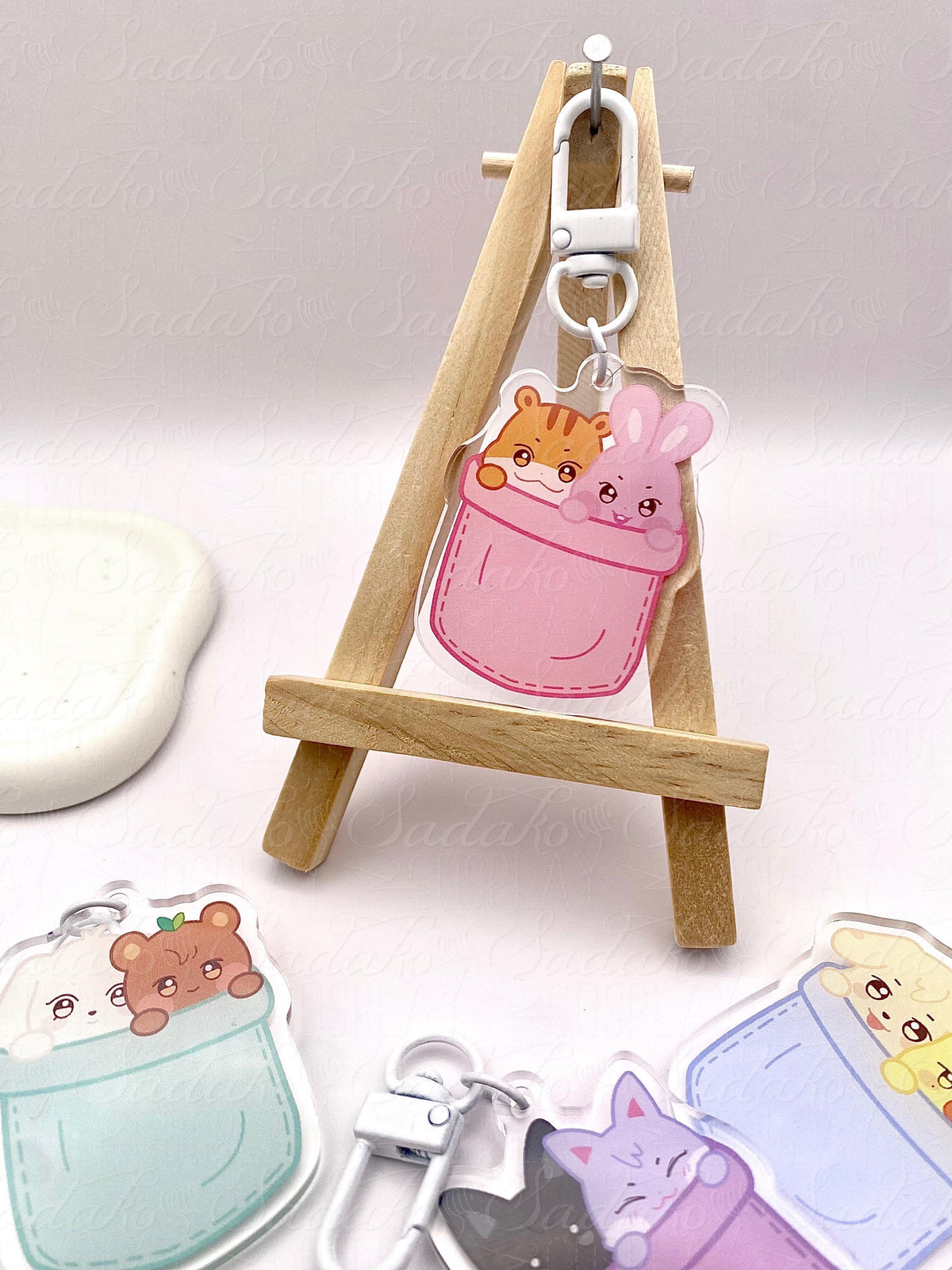ATEEZ "Aniteez Couple in a pocket" Acrylic Keychain