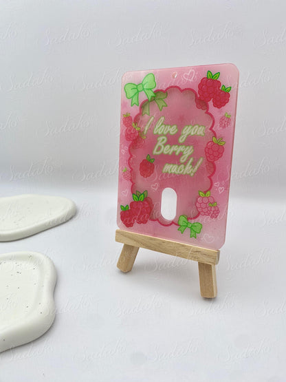 "I love you berry much" Himbeer Acrylic Photocard Holder