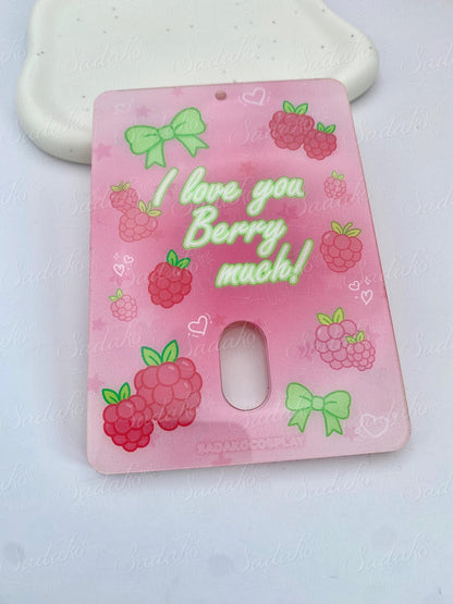 "I love you berry much" Himbeer Acrylic Photocard Holder