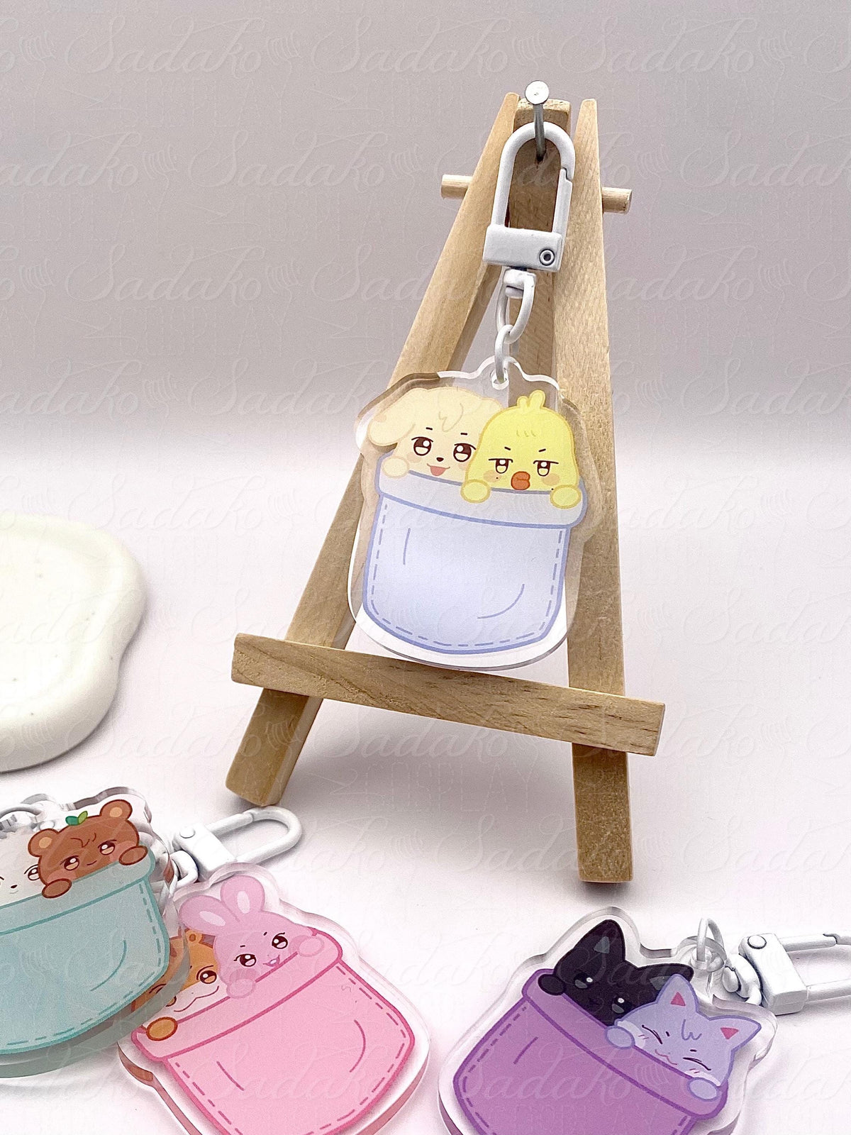 ATEEZ "Aniteez Couple in a pocket" Acrylic Keychain