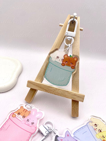 ATEEZ "Aniteez Couple in a pocket" Acrylic Keychain