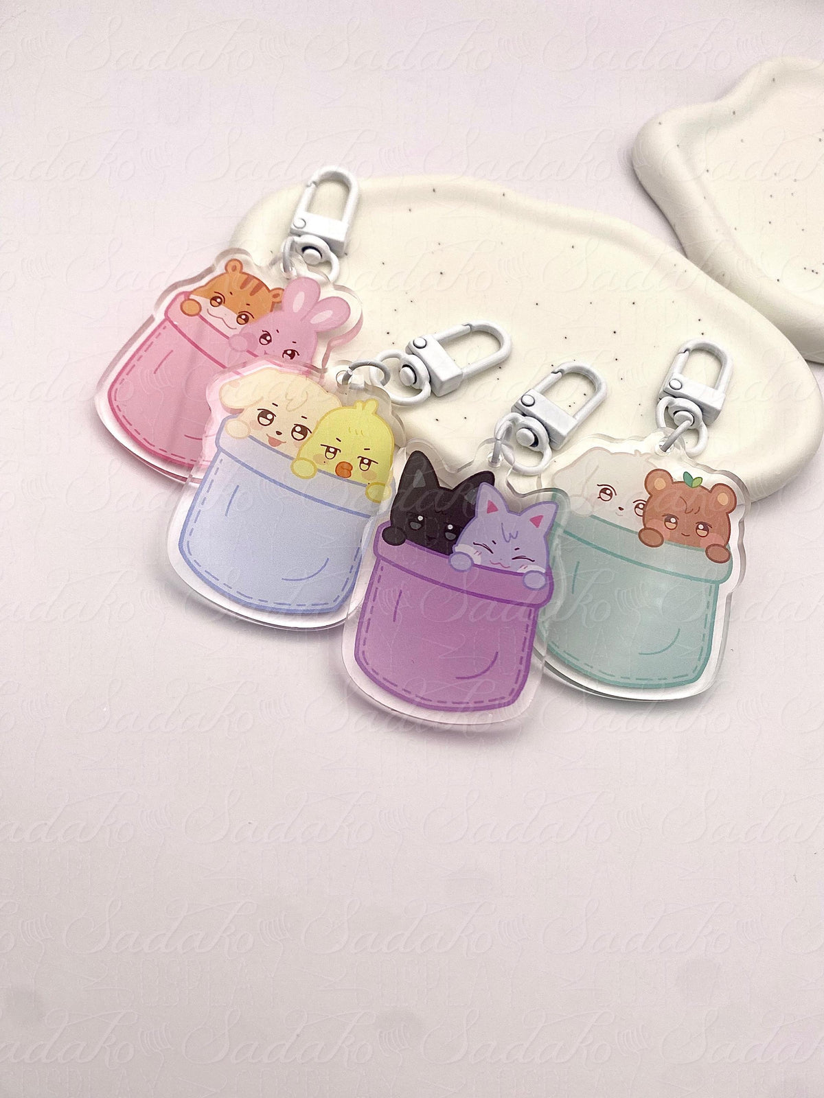 ATEEZ "Aniteez Couple in a pocket" Acrylic Keychain