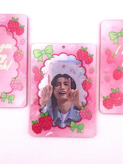 "I love you berry much" Himbeer Acrylic Photocard Holder