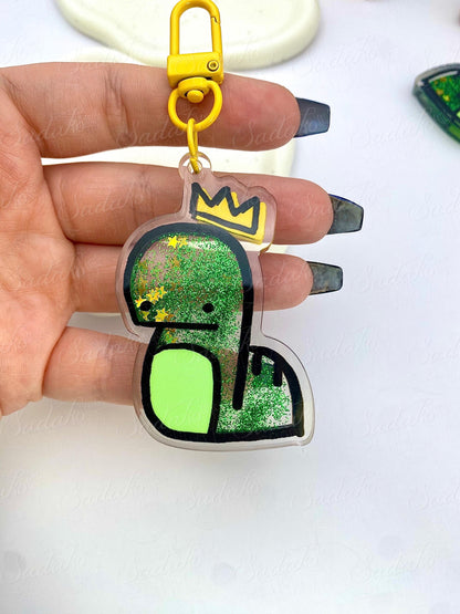 Stray Kids Bangchan "Chandora" Acrylic liquid Shaker Keychain mit Glitter