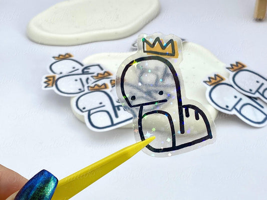 Stray Kids Bangchan "Chandora" Glitter Vinyl Sticker, transparent