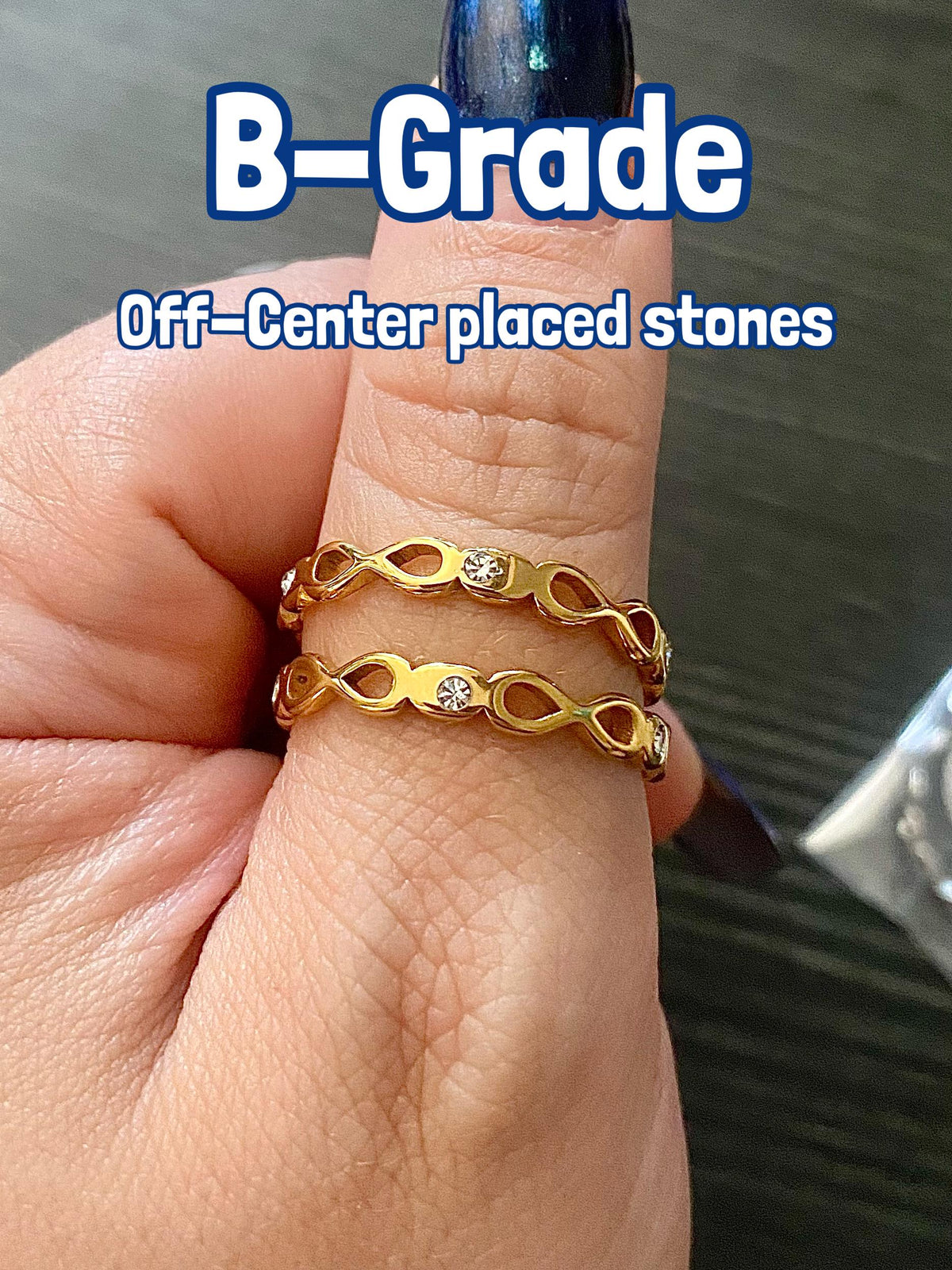 B-Ware! ATEEZ 8 makes 1 Team - Infinity Ring mit Schmucksteinen